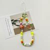 Colorful Beaded Chain Keychain Lanyard for Phone Case & Camera - Women's Trendy Accessory.