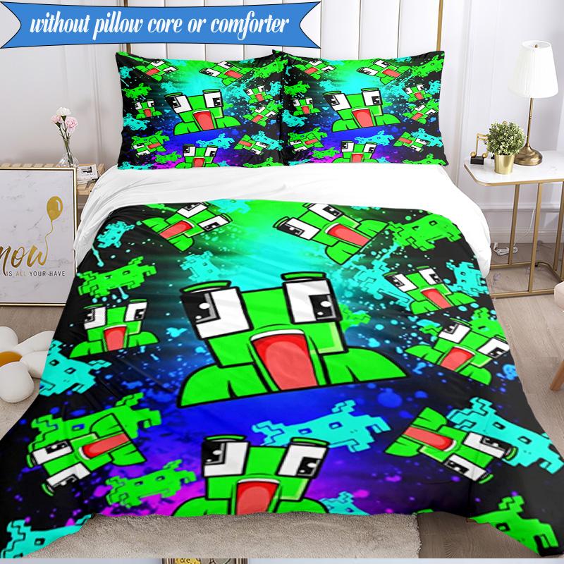 Space Un-speakable Adventure 3pcs K-pop Music Group Bedding set,Ideal for Bedroom, Dormitory,Including Duvet Cover And 2pcs Pillowcases,Fan Gifts