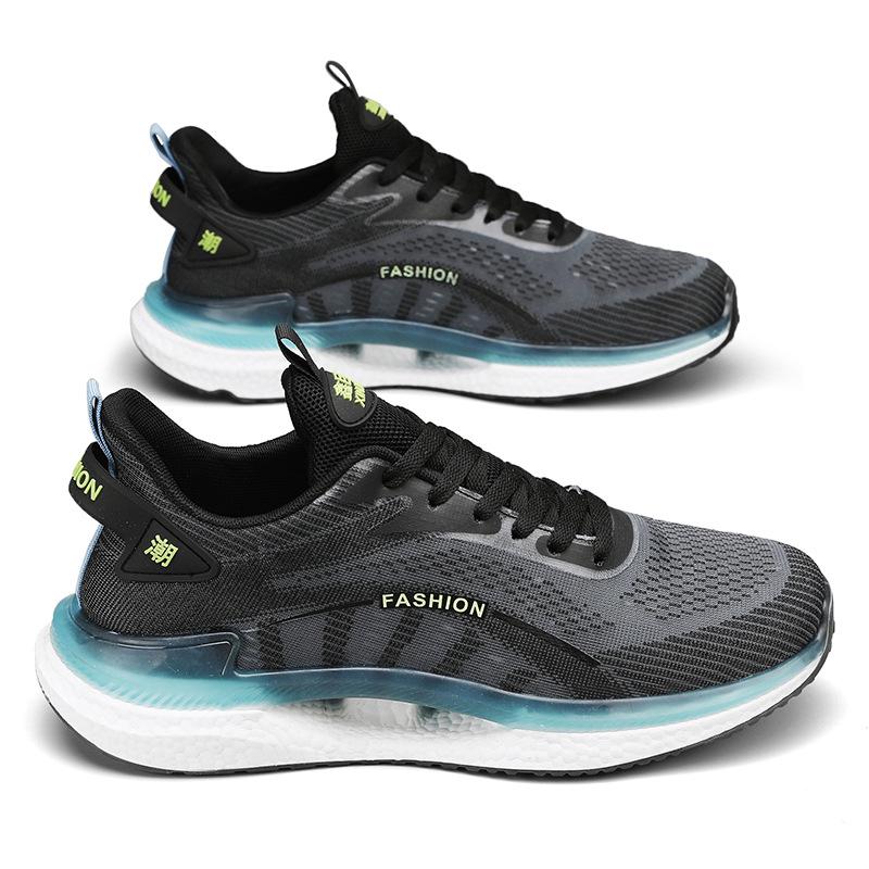 Sneakers Herren Frühling Mesh atmungsaktiv neue Laufschuhe Popcorn-Sohle Herren Freizeitschuhe