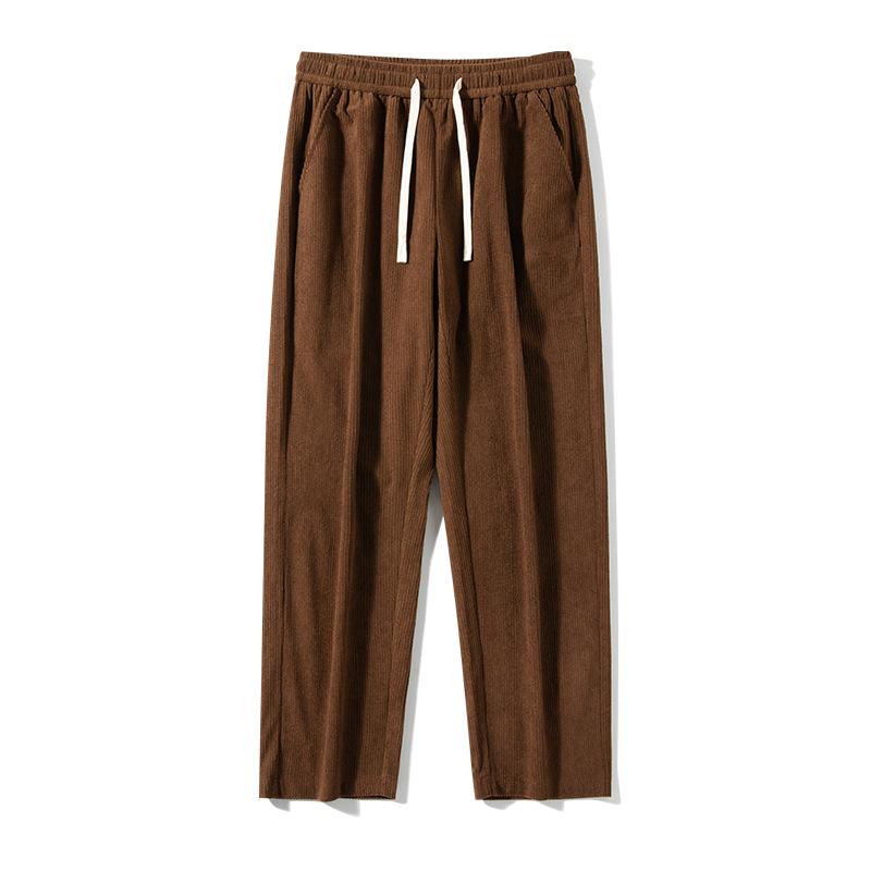 Pants Men's Spring and Autumn New Men's Corduroy Pants Casual Pants Loose Straight Floor Mopping Pants Long Pants Big Goods Main Push