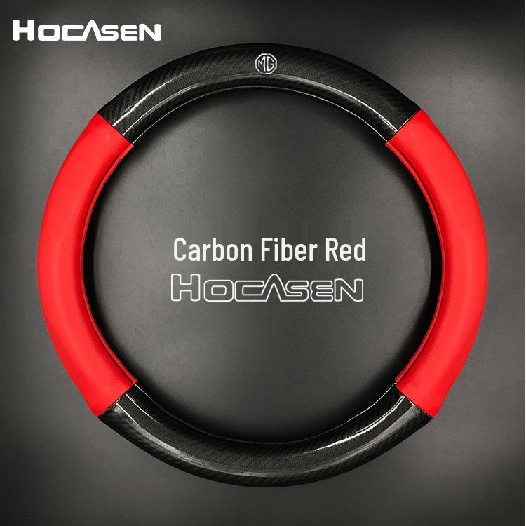 MG356 Roewe 356 D-förmiger Lenkradbezug aus echtem Leder mit Kohlefaser