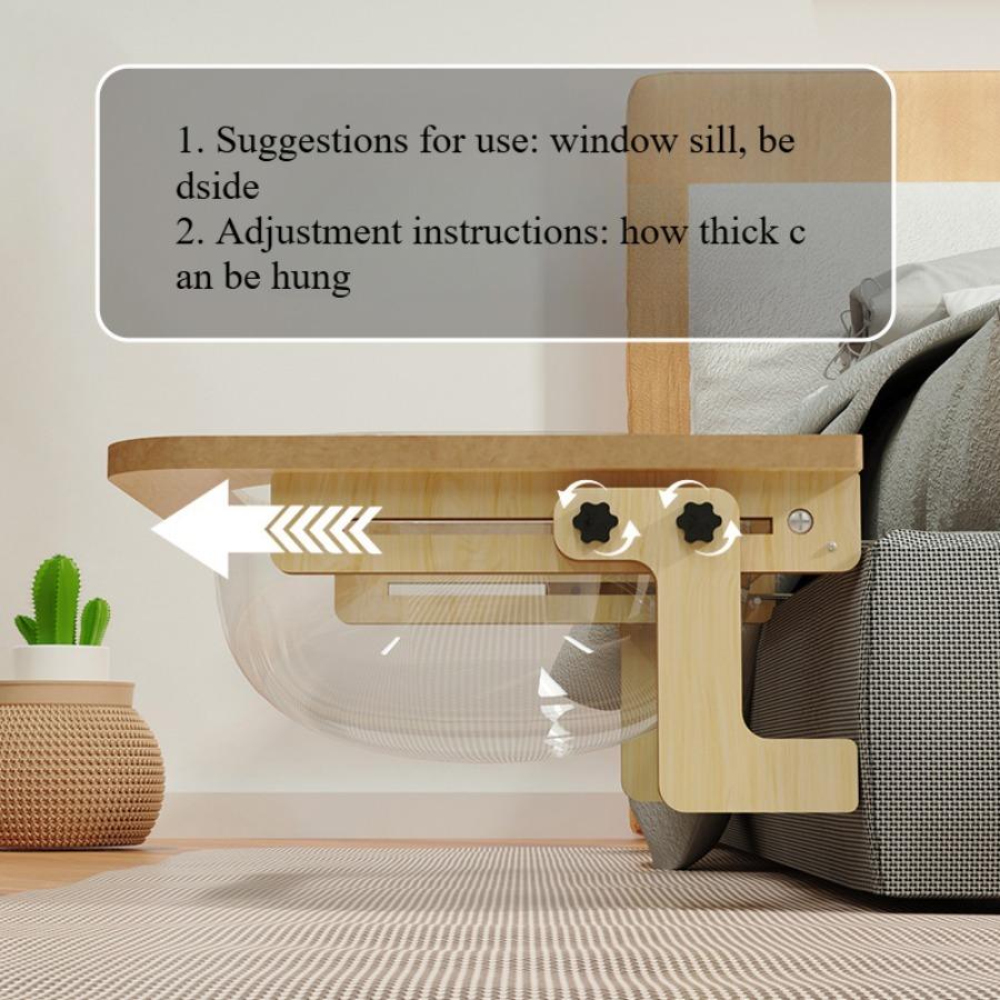 Wood Cat Bed Space Capsule Cat House Transparent Non Perforated Suspension Balcony Window Glass Cat Bed Hammock Pet Supplies