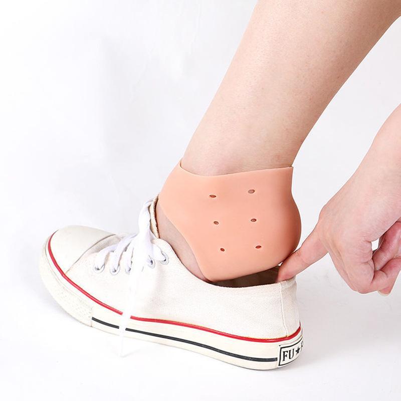 Silicone Heel Pad Anti-Slip Moisturizing Sleeve for Shoes and Sandals
