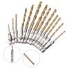 13pcs Drill Bit Set Spiral Screw HSS Coated Drill Bit Set For Screwdrivers Drill Bit 1 4         Hex 1.5-6.5mm