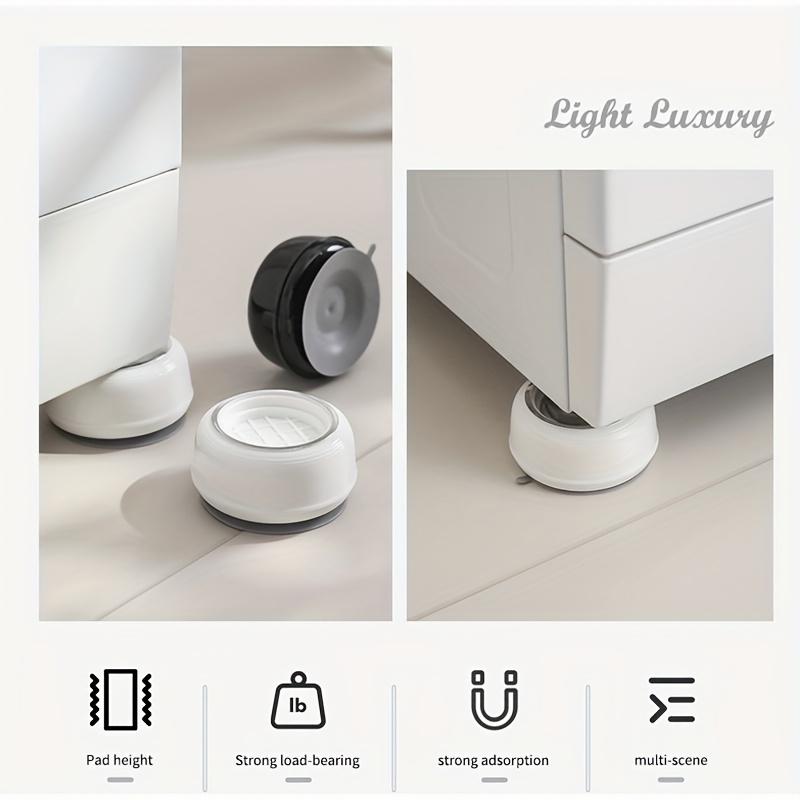 4pcs Washing Machine Base Furniture Foot Increase Base Washing Machine Shockproof Silent Mat Noise Reduction Suction Cup Pad