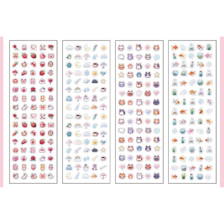 Decorative Sticker DIY Craft Sticker Waterproof Featuring Pixels Art for Artistic Notebooks and Nail Designs Easy Apply