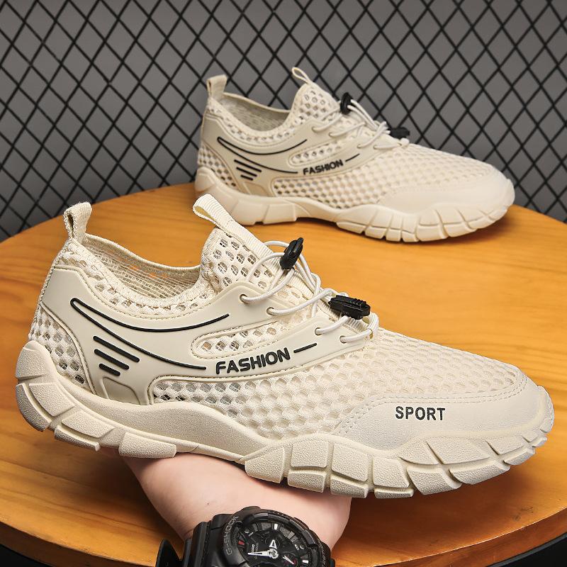 

Summer men s shoes new mesh breathable non-slip mesh shoes hollow mesh shoes casual men s sports shoes sports hole shoes 39