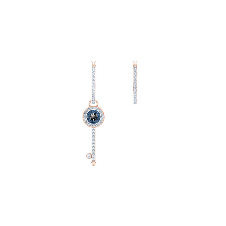 Swarovski Devil Eye Asymmetric Earrings Women earrings Rose-Gold 5497667 Rose Gold