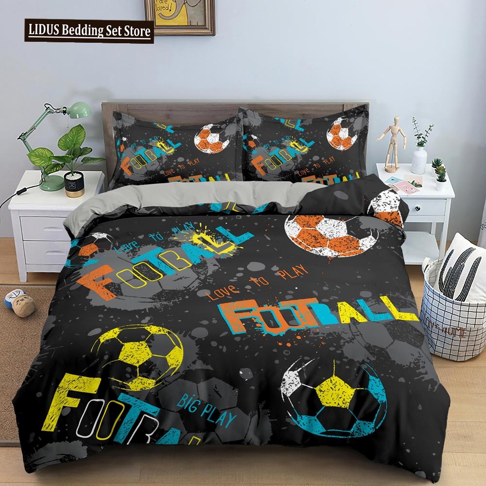 Conjunto de Cama 3D de Basquete Para Menino Amante de Basquete Quarto Capa de Edredom Capas de Colcha Tamanho Twin King Poliéster Capa de Colcha