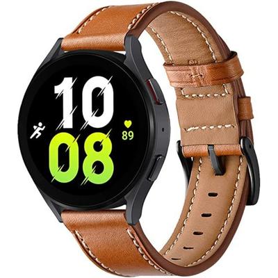 Watchband 20mm 22mm Leather Strap For Samsung Galaxy Watch 5 Pro 45mm/4 Classic 46mm 42mm Bracelet Belt Watch 5/4 44mm 40mm Watch Band