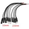 1Pcs 2.5mm/3.5mm Audio Plug Jack 30cm Length DIY Audio Extension Wire  AUX Extension