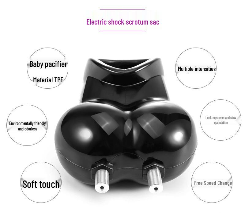 Electroshock Scrotum & Cock Restraint Ring Toy