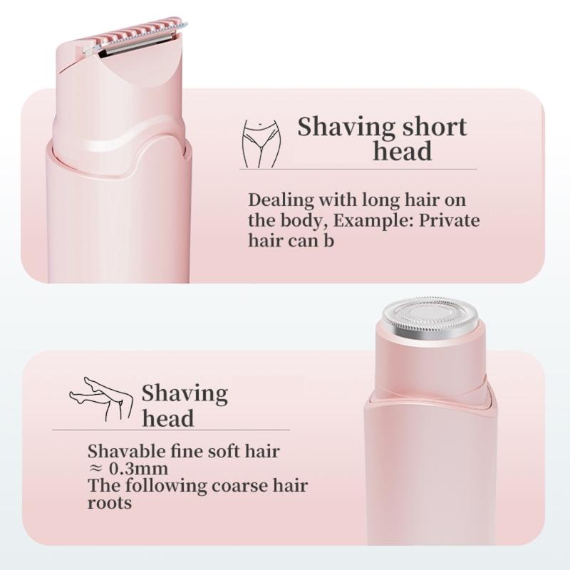 Quiet Motor Personal shavers with Rounded Ceramic Blades for Low Noise Full Body Grooming