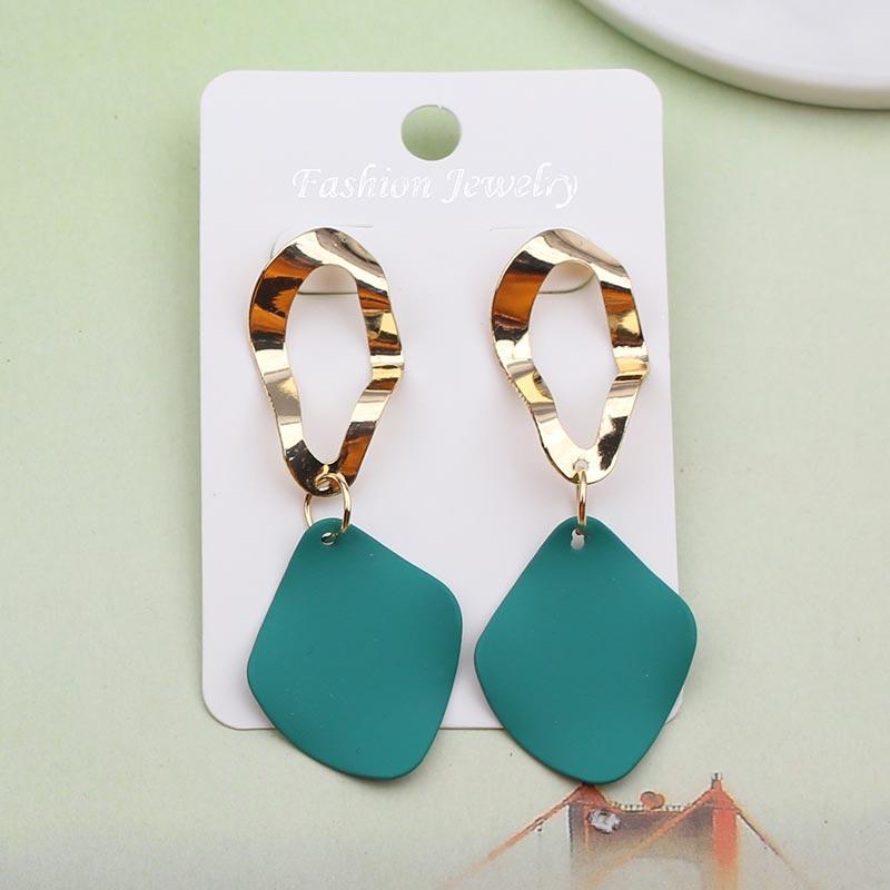 Big Statement Earrings Red Black White Gold Round Circle Oval Geometric Earrings for Women Punk Metal Earring Boho Jewelry 2020