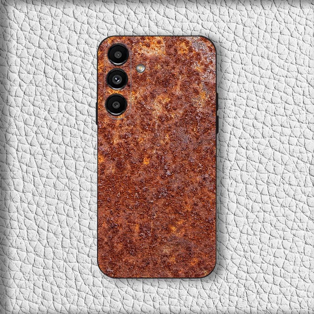Retro Industrial Rust Phone Case For Samsung Galaxy A20,A21s,A22,A31,A32,A52,A53,A72,73,A80 Soft Black Cover
