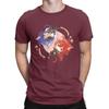 Genshin Impact Chibi Kaeya And Diluc T Shirts Men Anime Game Novelty Tee Shirt Crew