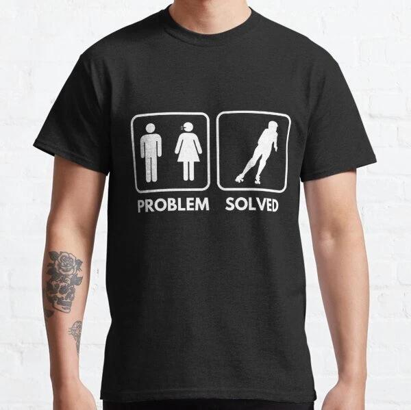 Roller Derby Problem Solved Classic Tee T-Shirt S-3XL