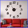 European Style Bedroom Acrylic Digital Wall Clock Creative Wall Clock Diy Clock Living Room Punch Free Clock Wall Sticker Clock