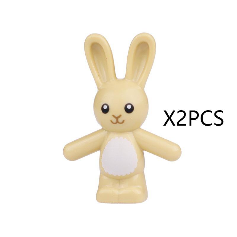 MOC Animal Building Blocks DIY Pig Fishes Octopus Penguin Turtles Figures Toys Set City Farm Zoo Accessories Bricks Kid Gift