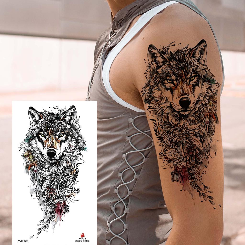 1 Sheet Dragon Temporary Tattoos For Men Women Water Transfer Tattoo Sticker Self Adhesive High Quality Fake Tatoo Arm Forearm