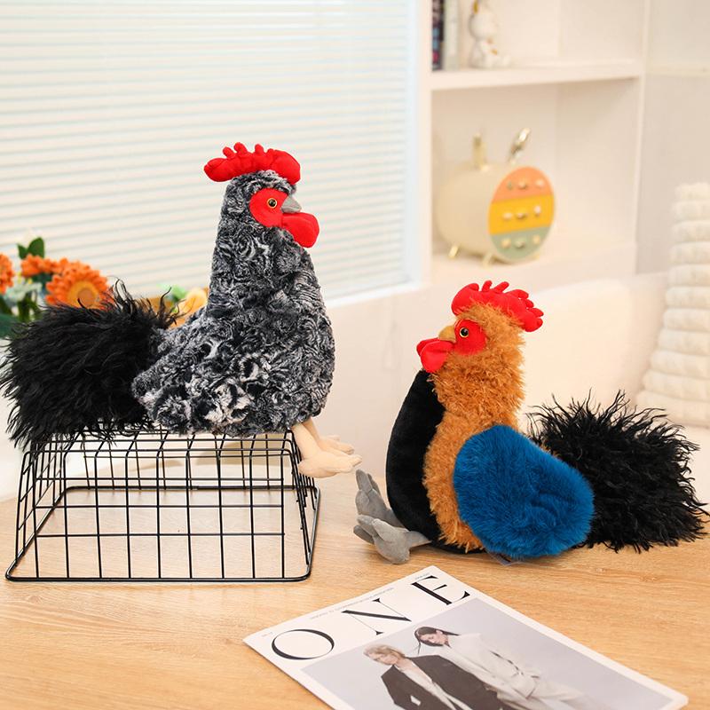 High-Quality 27Cm Imitation High-Quality Cock High-Quality Hen High-Quality Plush Play sets High-Quality Cartoon High-Quality Lifelike High-Quality