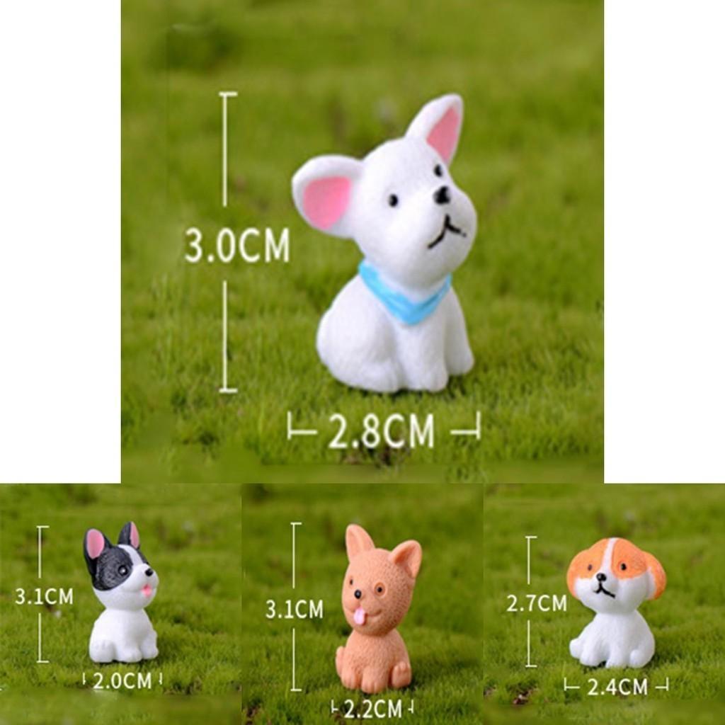 Exquisite Mini Resin Dog Dolls 12 Style Ornaments Enhancing Your Gardens Aesthetic Appeal