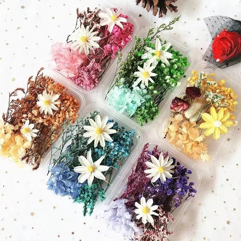 Trockenblumen DIY Blumenmaterialien Ewige Blume Handwerk Hochzeitsfeier Dekoration Blumenkurs Künstliches Materialpaket