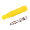 10pcs Metal Banana Plugs Red Copper 4mm Male Connector Plugs with Housing for Testing EquipmentYellow