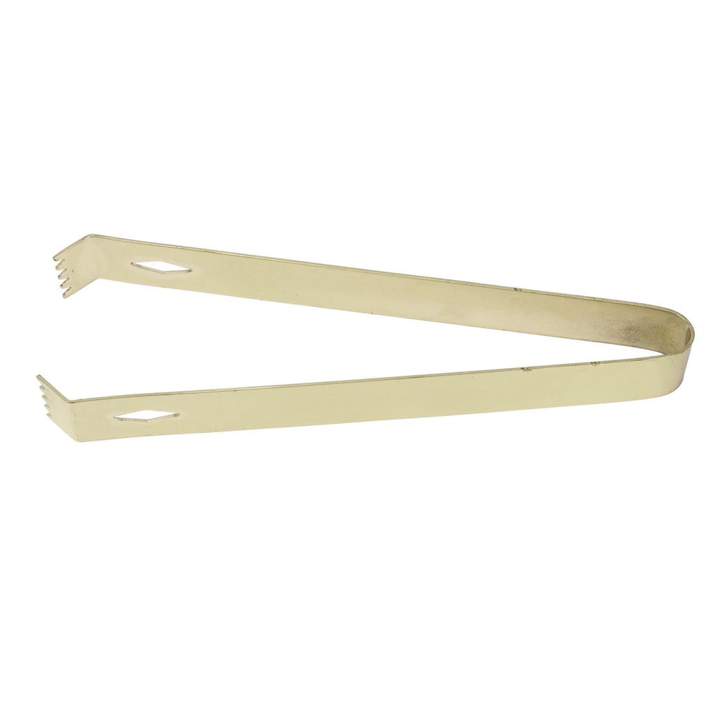 Cocktail Tong Thickened Rhombus Stainless Steel Food Ice Sugar Cube Tong for Bar Gold Plating