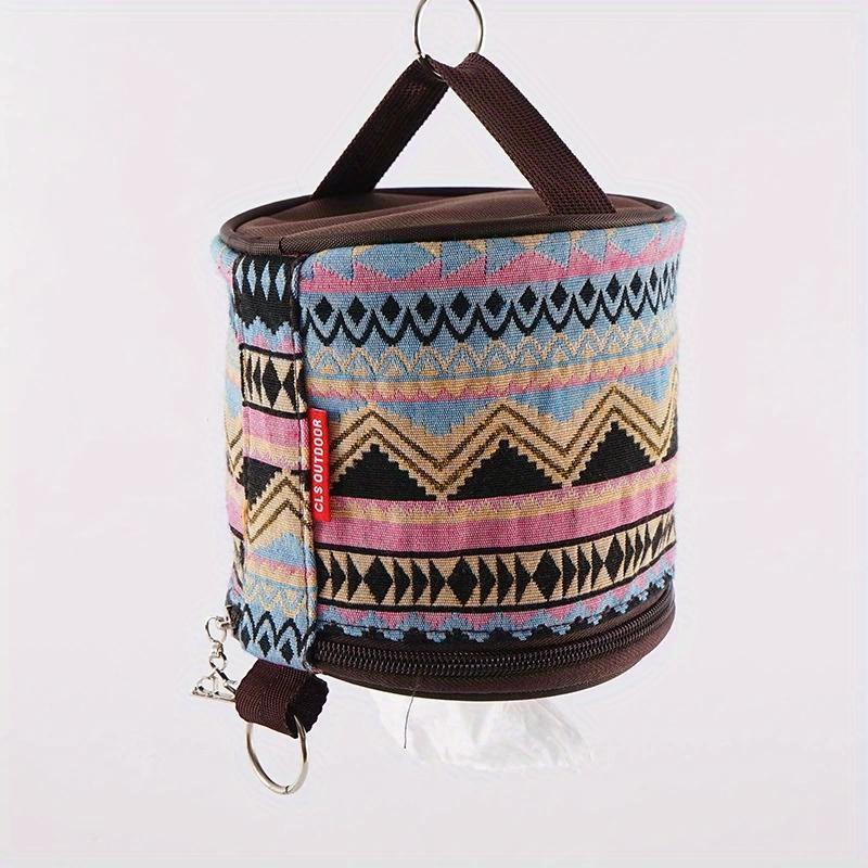 National Style Folding Toilet Paper Tissue Case Holder Portable Travel Napkin Storage Box Toilet Paper Container for Picnic Home