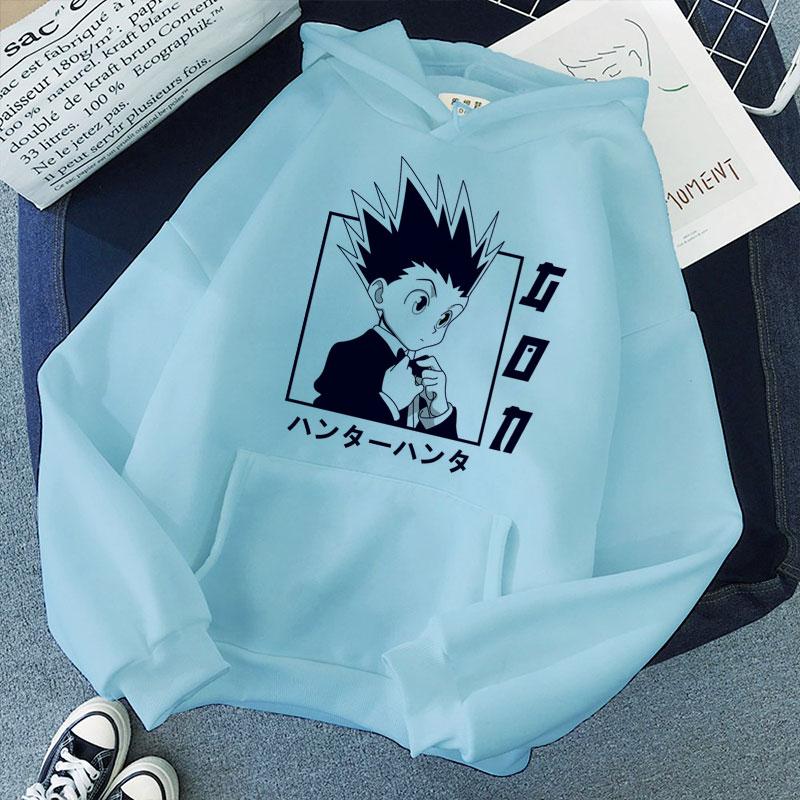 Kawaii Hunter X Hunter Women Hoodies Sweatshirt Killua Zoldyck Anime Manga Loose Hoodie Sweatshirt Oversized Winter Pullover Clothes