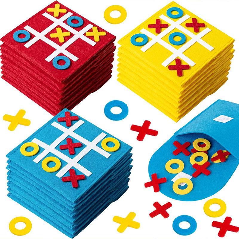 Felt Mini Tic-Tac-Toe Game Board for Kids - Educational Early Learning Puzzle