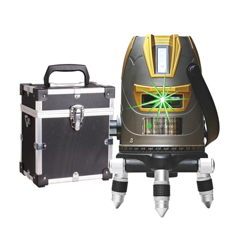 SINCONTOOLS MAK568 High-Performance, Ultra-Strong LD Green Laser Level with 5-Line Laser, Automatic Correction, High-Precision Level, High Brightness,