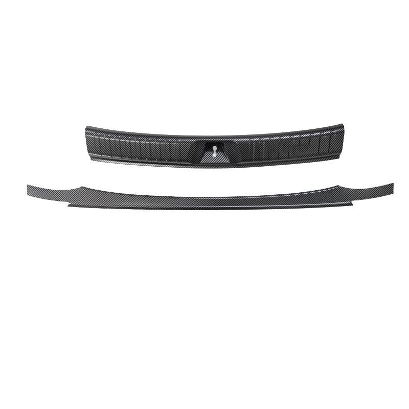 Q07 Qi Yuan Trunk Guard: Stainless Steel & Carbon Fiber Anti-Scratch Interior Trim