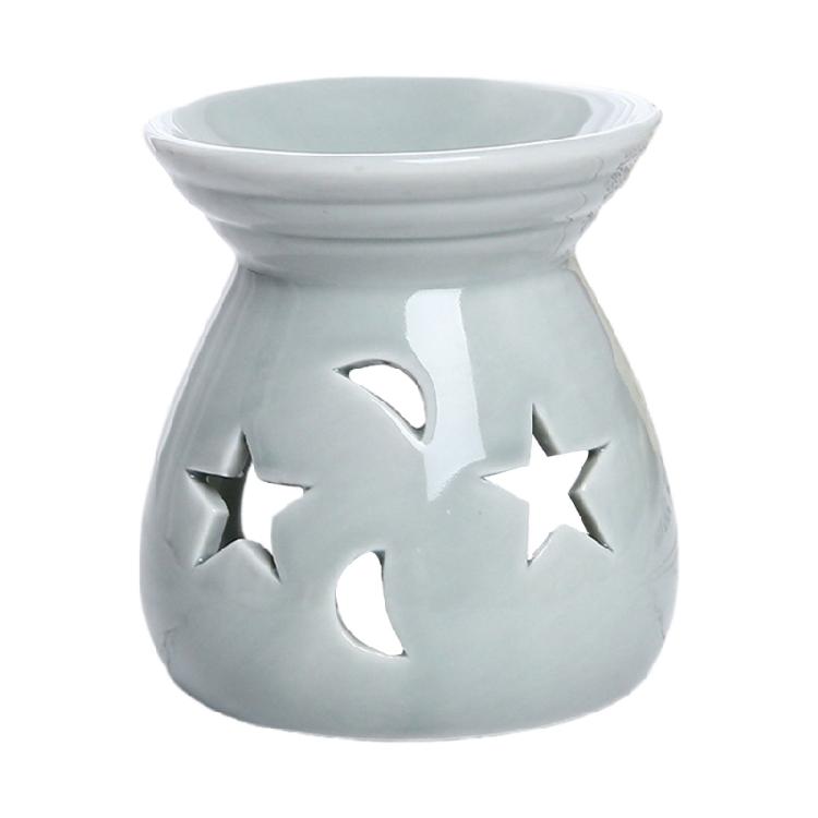 Beautifully Craft Ceramic Incenses Holder Featurings Star And Moon Essential Oil Burners Perfect For Meditations