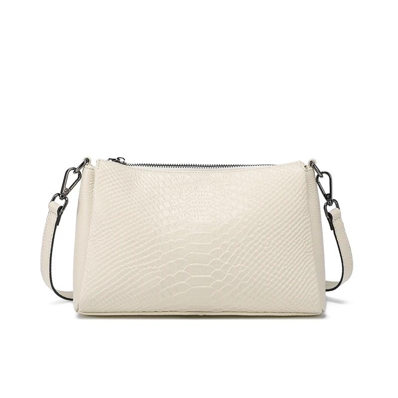 

Женская сумка через плечо из натуральной кожи, модная женская сумка через плечо, стандартная сумка через подмышку из крокодиловой кожи