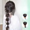 45cm Summer Ins Style Synthetic Braided Bubble Braids Wig Clip Sweet Girl Natural Fluffy Twisted Ponytail Hair Extension