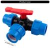 High Performances Diameter 32mm 3 Way Round Valves for Efficient Water Direction Control in Sturdy Plastic Pipes