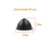 2 Pcs  Speaker Dust Cover Pp Tip Coned Dust Caps Black Protective Sleeve Speaker Repair Parts Accessories