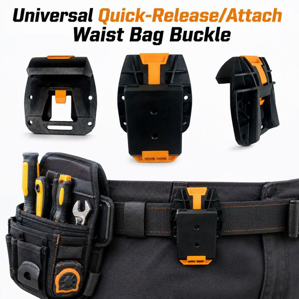 Sturdy ABS Tool Bag Belt Clip Buckle Quick-Release/Attach Tool Bag Fixing Clip All Tool Waist Bag