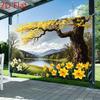 2D Dreamy Spring Landscape Backdrop for Live Streaming & Room Decor