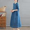 2026 Summer Lightweight Flowy Fairy Embroidered Cotton Linen Dress
