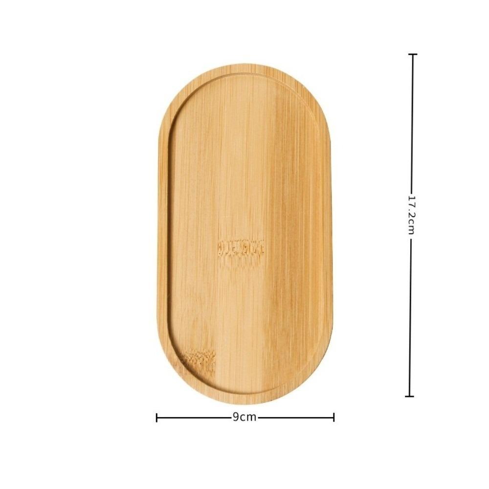 

Oval Wooden Tray Heat Resistant Japanese Style Snack Dessert Plate Solid Wood Tableware Saucer Flower Pot Tray Restaurant