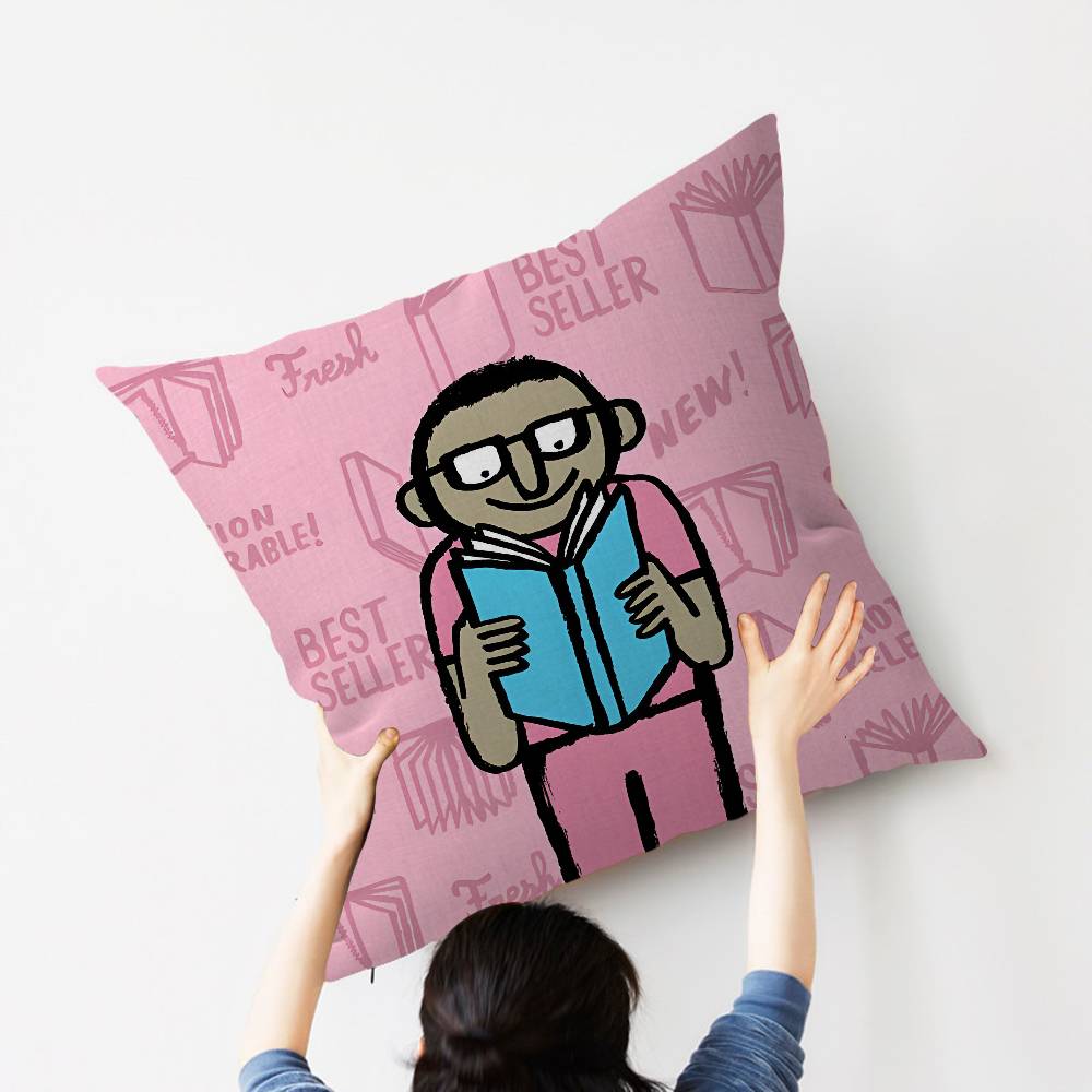 Kunst JJean JJullien Niedliche Kissenbezüge Kissenbezug Wohnzimmer Sofa Heimdekoration Maßgeschneidert