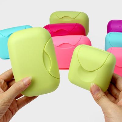 Przenośne pudełko na mydło podróżne z pokrywką, Duże plastikowe etui na mydło podróżne