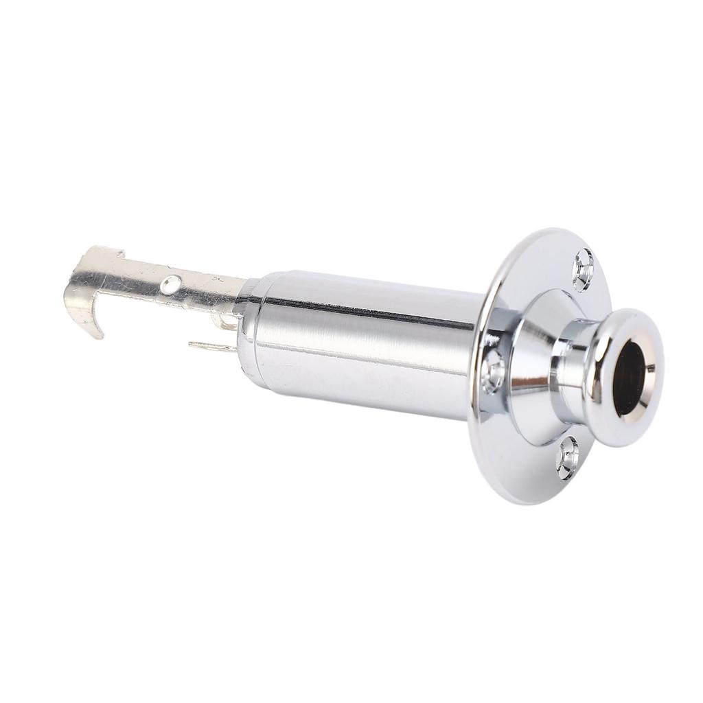 6.35mm Guitar Output Socket Metal Construction Endpin Pickup Socket for Acoustic Electric Guitars