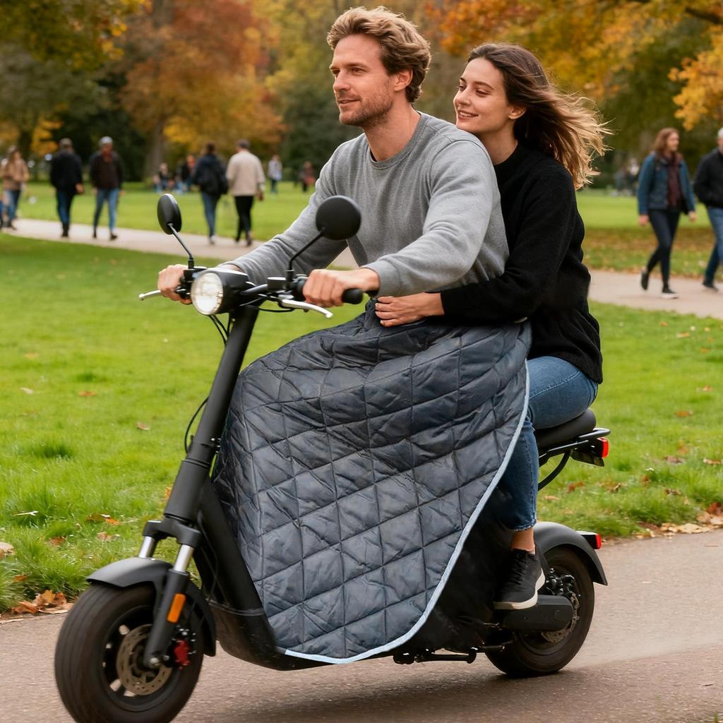 winter Motorcycle Windproof Leg Cover electric vehicle thickened fleece-lined windproof leg blanket skirt Scooter Leg Protector