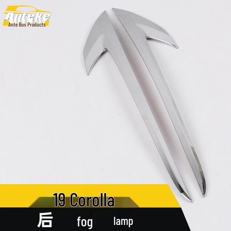 19 Corolla Rear Fog Light Trim Frame Cover & Bright Stripe Decoration