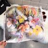 Fashion Square Fashion Foreign Style Small Silk Scarf Women'S Headband Decorative Scarf Dual-Purpose Small Square Scarf New Scarf