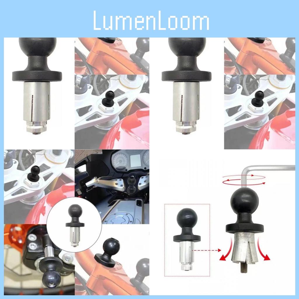 Alloy Aluminum Durable Hollow Ball Head Expansion Screw Base For Motorcycle Device Mounting